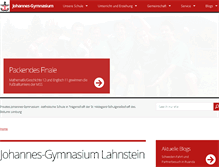 Tablet Screenshot of johannes-gymnasium.de